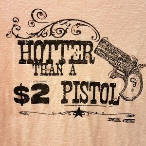 Cowgirl Justice Cotton Burnout Top